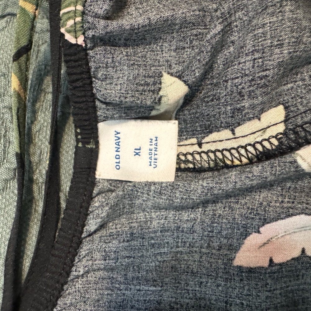 Old Navy Floral tropical Print maxi Dress w criss cross back straps Sz XL - Picture 4 of 4